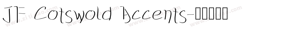 JF Cotswold Accents字体转换